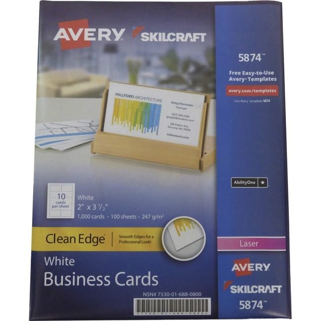 Cards Business 2"X3.5" 1M NSN6880800