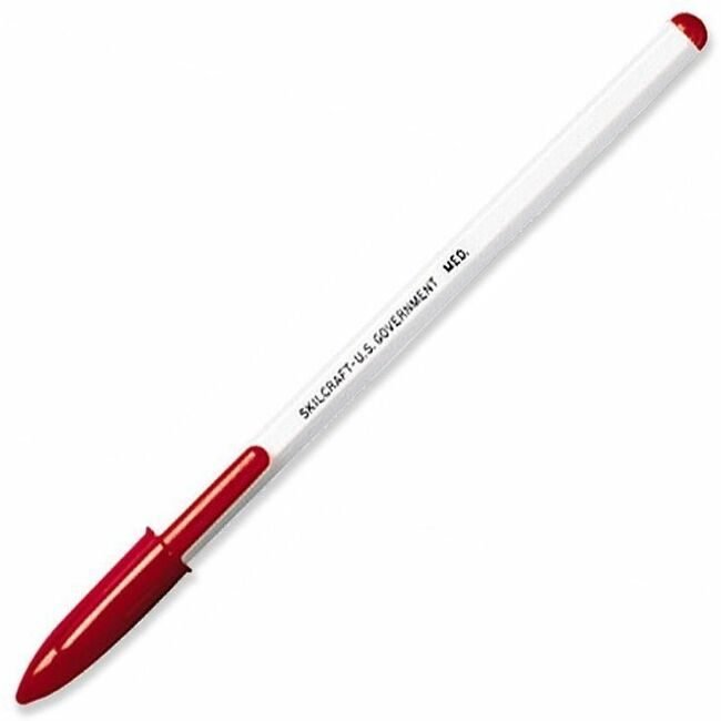 Pen Ballpoint Stick Red 12 Pack NSN0594125
