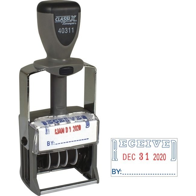 Xstamper Stamp Slfink Msg 10YR Recvd XST40311