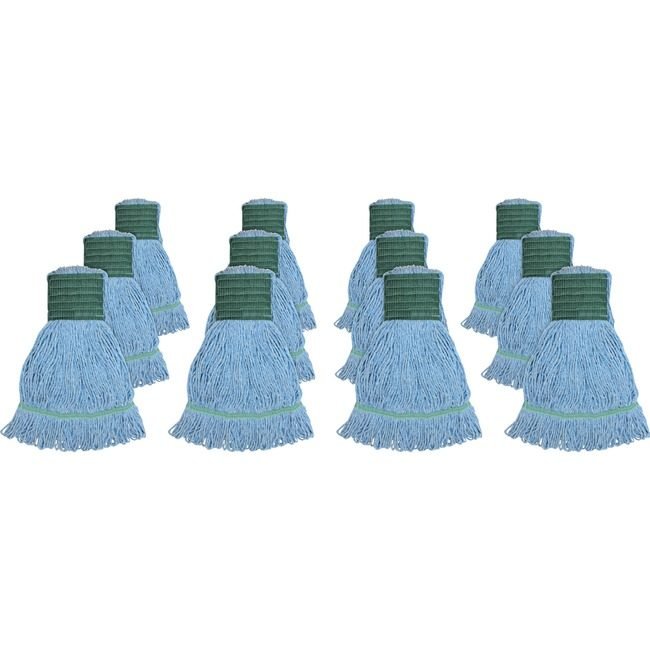 Genuine Joe Mop Medium Rayon Cotton Blue GJOMBL5BCT