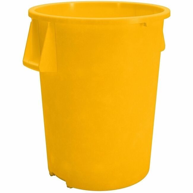Carlisle FoodService Products Trash Container Rnd 44G Yellow CFS84104404