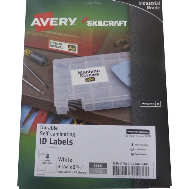 Labels Id Slflam 2.25X3.25 NSN6878445