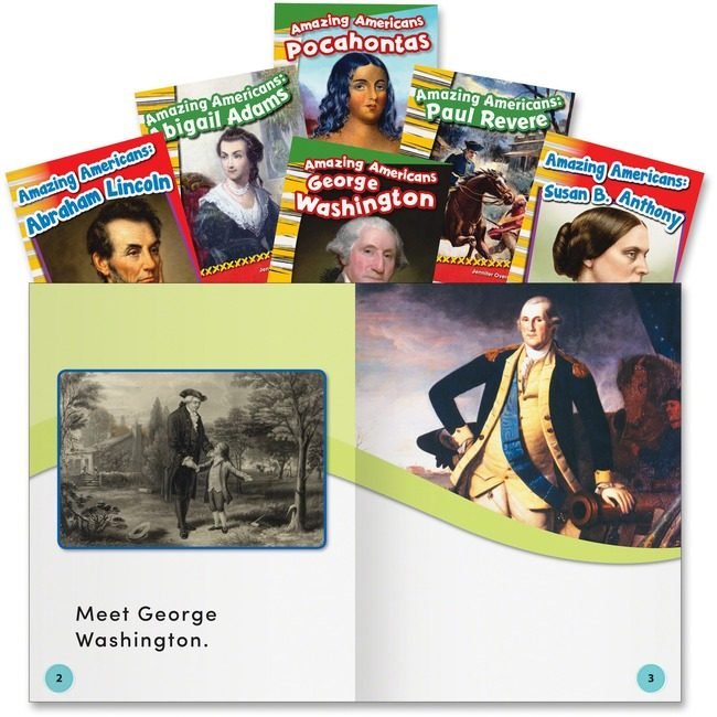 Shell Education Book Amazing Americans 6SET SHL20602