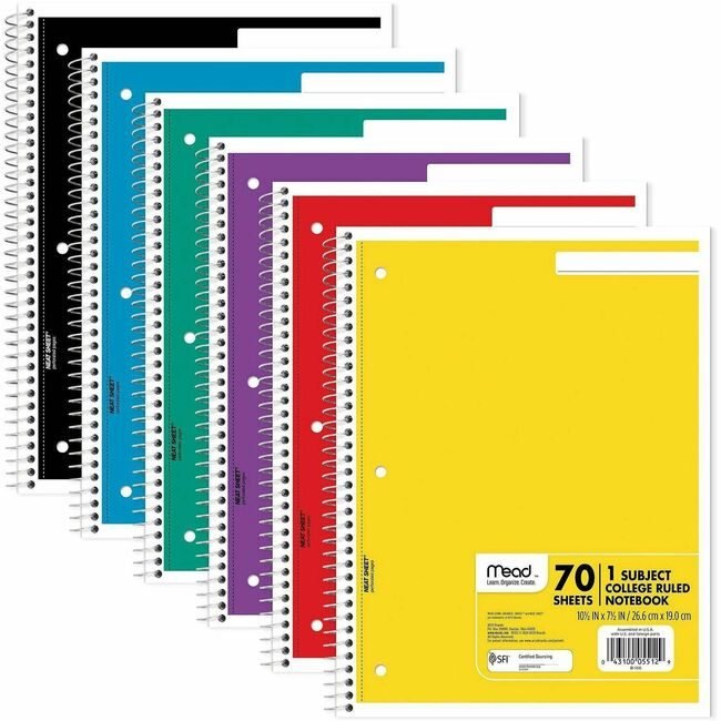 ACCO Brands Mead / Five Star Notebook Wire Clg 1SUB 70SH MEA05512