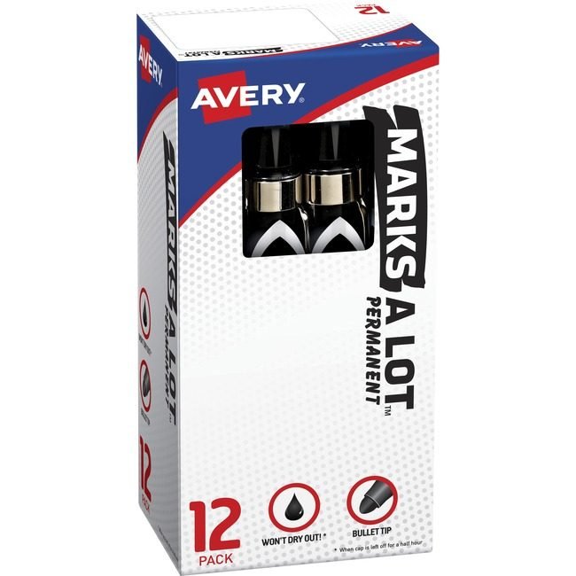Avery Products Corporation Marker Perm Large Clip Bullet AVE24-878