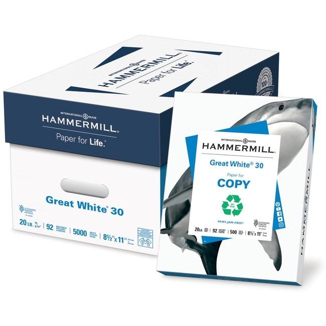 Hammermill Paper GREAT WHITE 30 8.5X11 HAM86700PL
