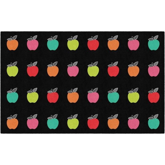 Flagship Carpets Rug Seat Schlgirl Apples Black FCICA199744SG