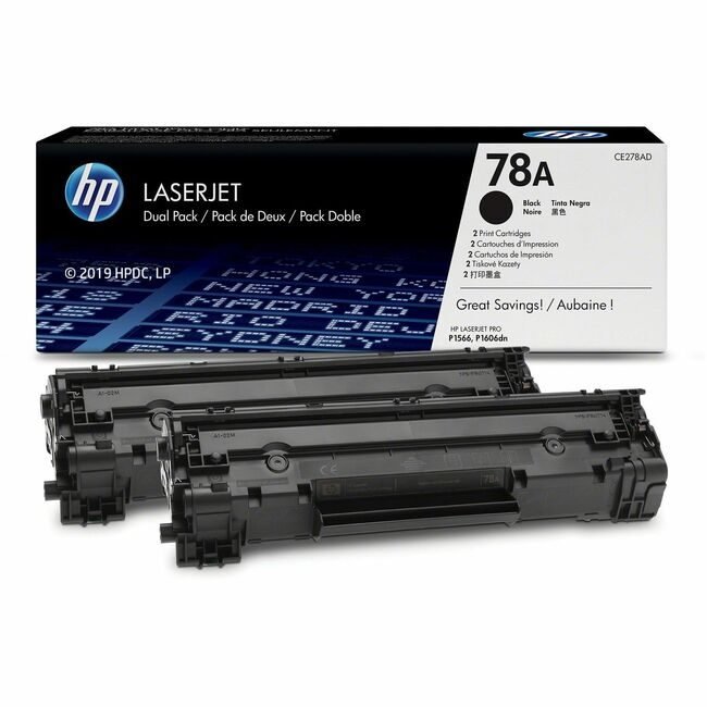 Crtdg LJ HP 78A Black 2 PK HEWCE278AD