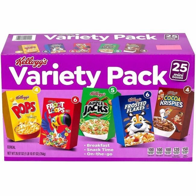Food Kelloggs Ceral Pk 25 Count GRR22002287