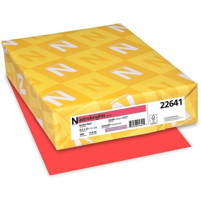 Neenah Paper, Inc. Astrobrights Astrobrt 24# Rockt Rd WAU22641