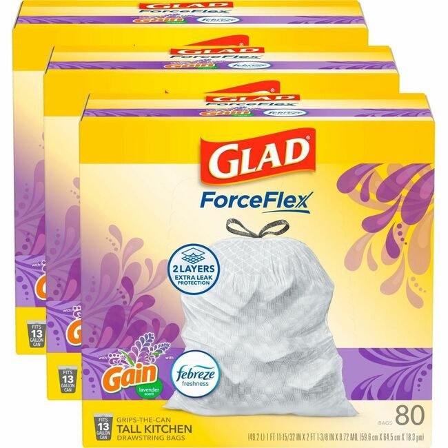 The Clorox Company CloroxPro / Bags Trash Odrshield 13GAL CLO78902CT