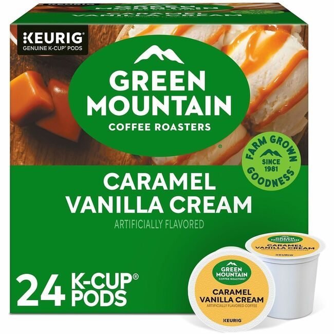 Green Mountain Coffee Roasters Kcup Caramelvanillacrm 24BX GMT6700