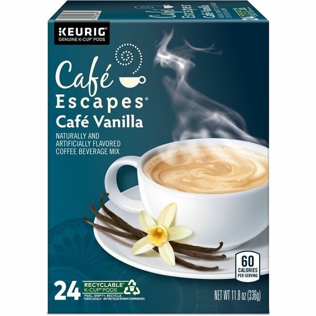 Green Mountain Coffee Roasters Kcup Cafescp Vanilla 24BX GMT6812