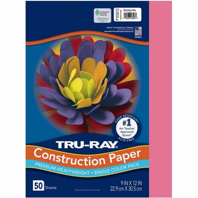 Pacon Corporation Paper Const 9X12 Shkpk 50SH PAC103013