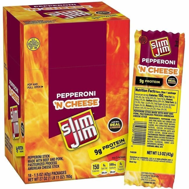 Food Slim Jim Roni 18 Count GRR20900655