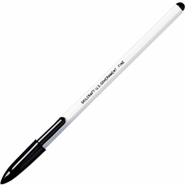 Pen Ballpoint Stick Black 12 Pack NSN0605820