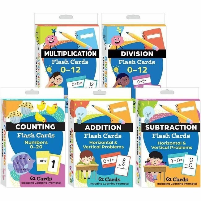 Shell Education Cards Flash Math 5 BX SHL161146
