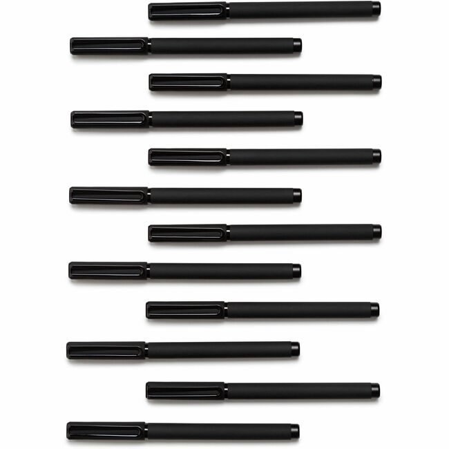U Brands Pens Porus Catlna Black 12 Count UBR5007U0124