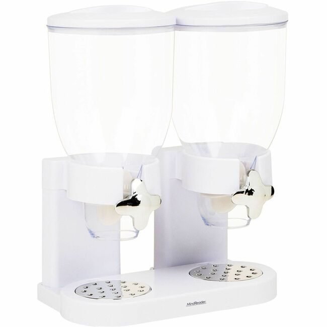 Mind Reader Products Dispenser Cereal White EMSCEREALD2WHT