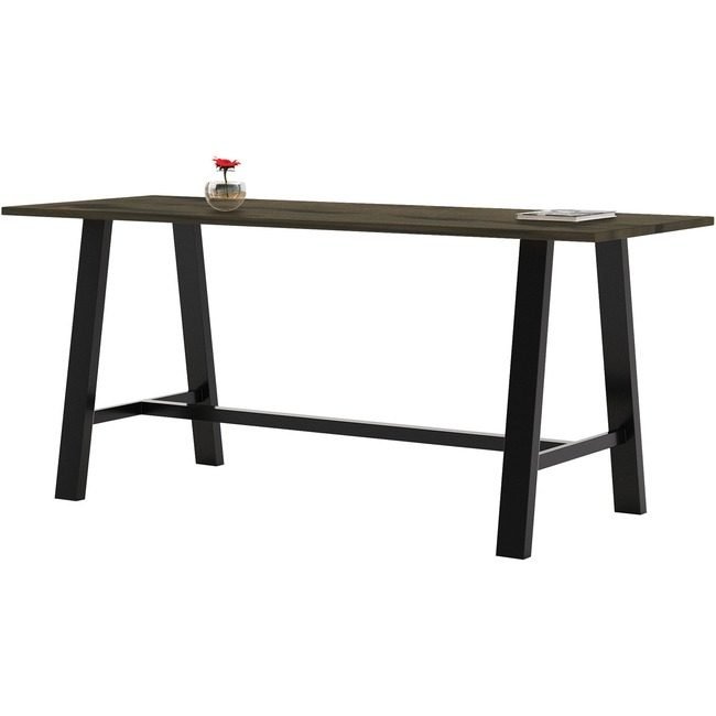 KFI Seating Table W/Wdtop 36X96 Wn KFI3696MTLFTB41