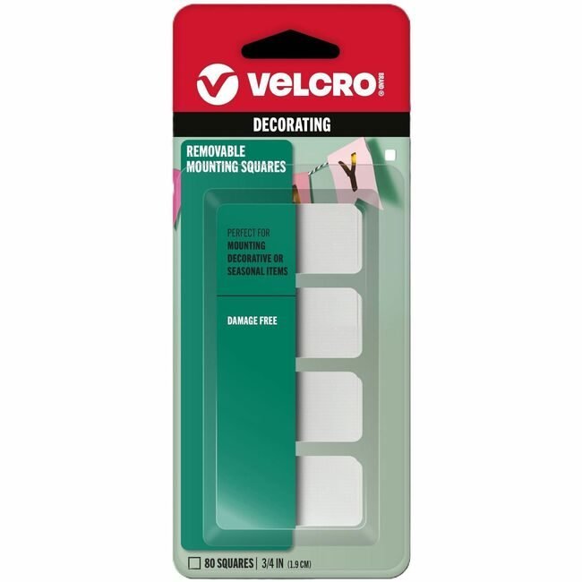 VELCRO Brand Velcro Companies Brand Tape Mount Remov .75" SQ.80 VEK30171