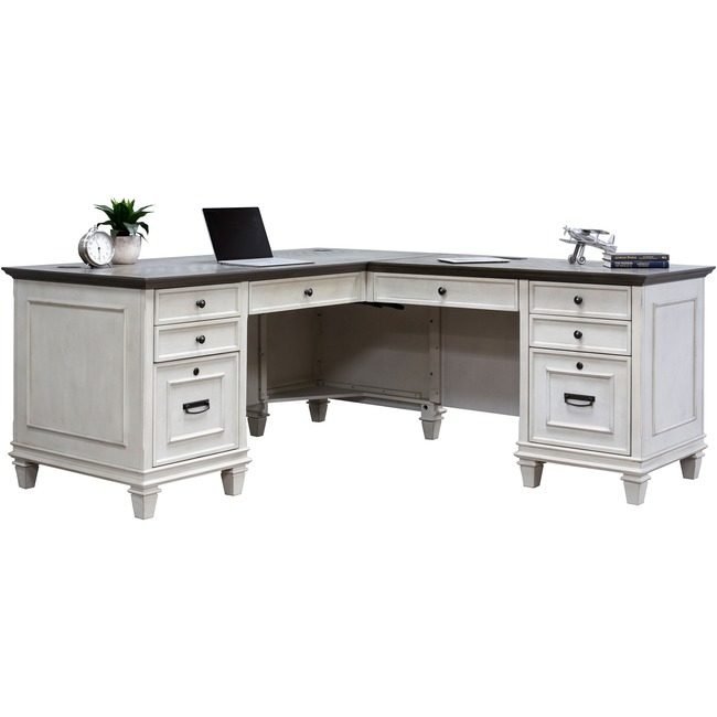Martin Furniture Desk Withrightreturn Vintageli MRTIMHF684RRRW