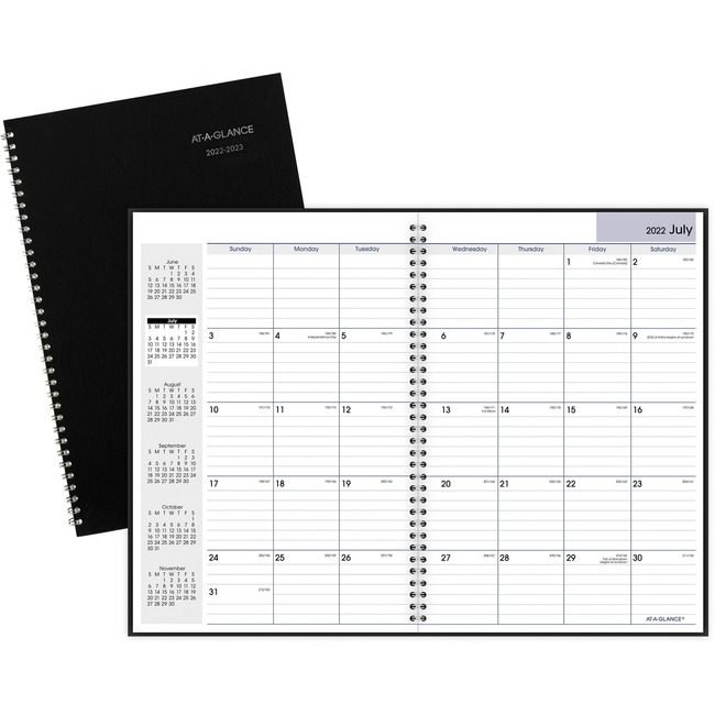 ACCO Brands AT-A-GLANCE Planner Monthly Ay 8X12 Black AAGAY200