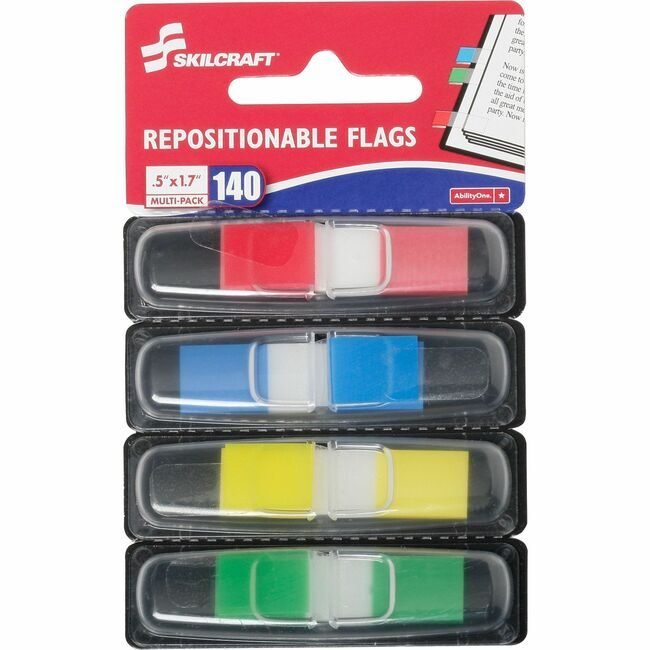 Flag Self-Stick 0.5X1.7 Assorted NSN6200283