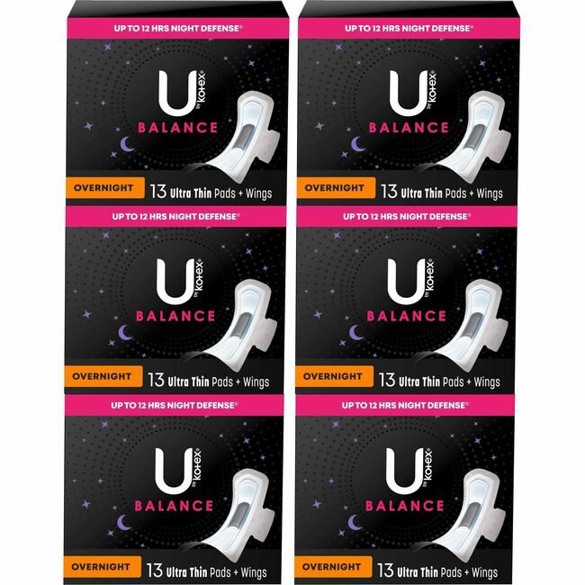 Kimberly-Clark Professional Kleenex / Scott / WypAll / Kimtech Kotex Thin Overnight Pad 13 KCC54912CT