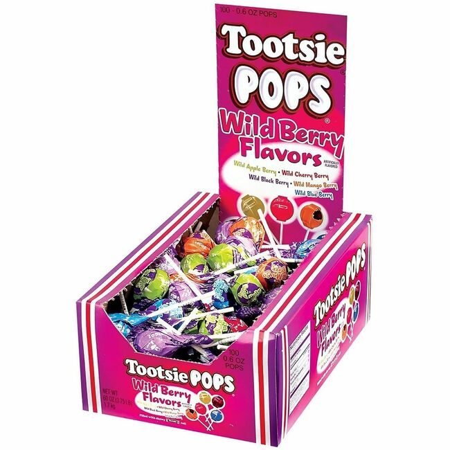 Candy Tootsie Pop Bry 100 Count GRR20901184