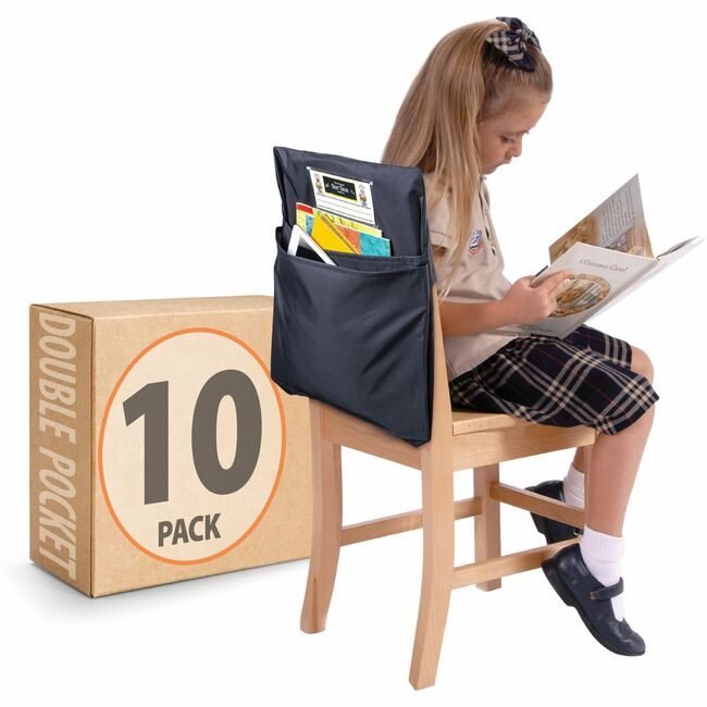 The Original Seat Sack Company Pckt Chr Double 15IN 10 Pack Black SSK30225SEBUND