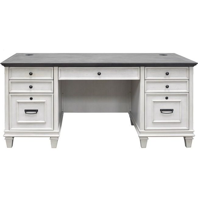 Martin Furniture Desk Doublepedestal 69.5WX31HX MRTIMHF680W