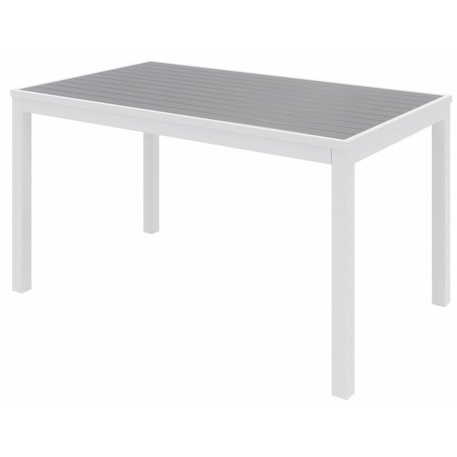 KFI Seating Table Patio Rect White Gray KFIT3255WHGY