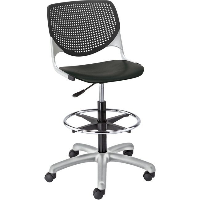 KFI Seating Poly Adj Stool Perf Back KFIDS2300P10