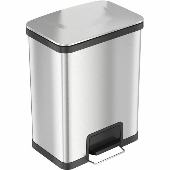 HLS Commercial Trashcan Step Stainless 13G HLCHLS13SS