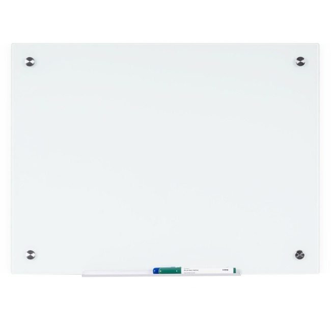 MasterVision Glass Bd Non-Mag 24X36 White BVCGL074407