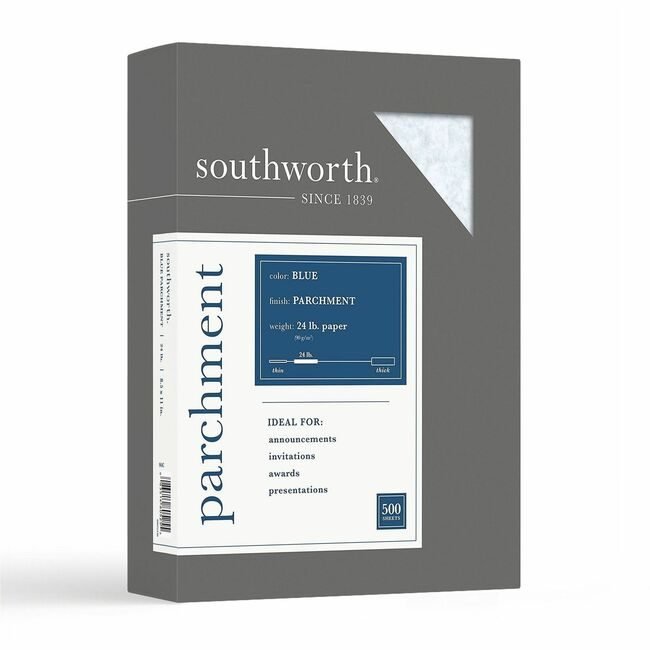 Southworth Paper Parchment 24# Blue SOU964C