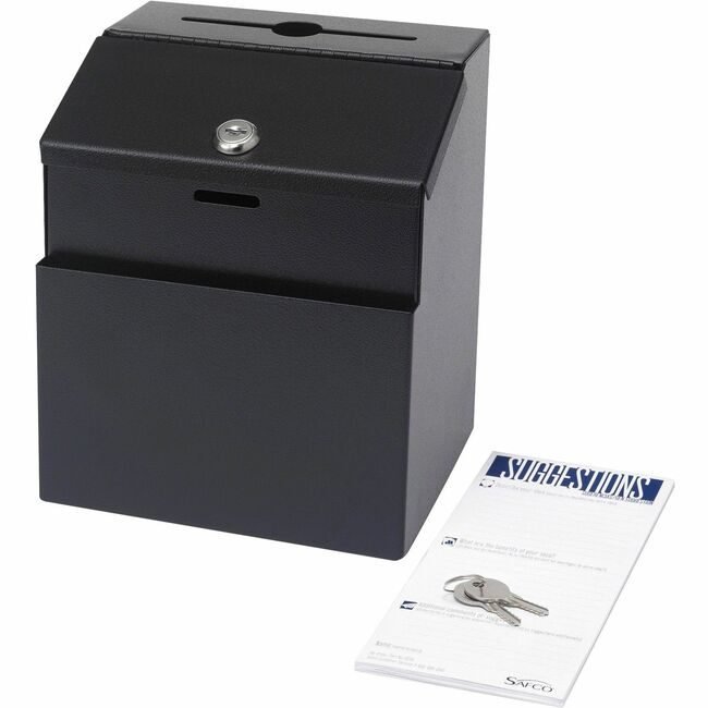Safco Products Box Suggestion Mtl Black SAF4232BL