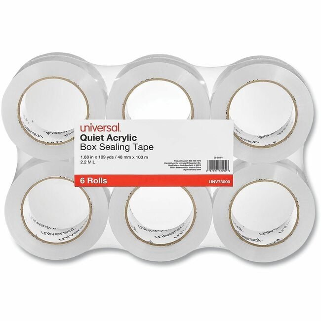 Universal Office Products Tape 2"X110YD 2MIL 6 Pack Cr UNV73000