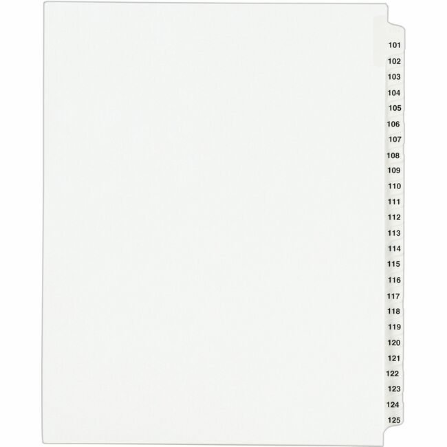 Avery Products Corporation Dividers Legl Sdtab 101-125 AVE01334