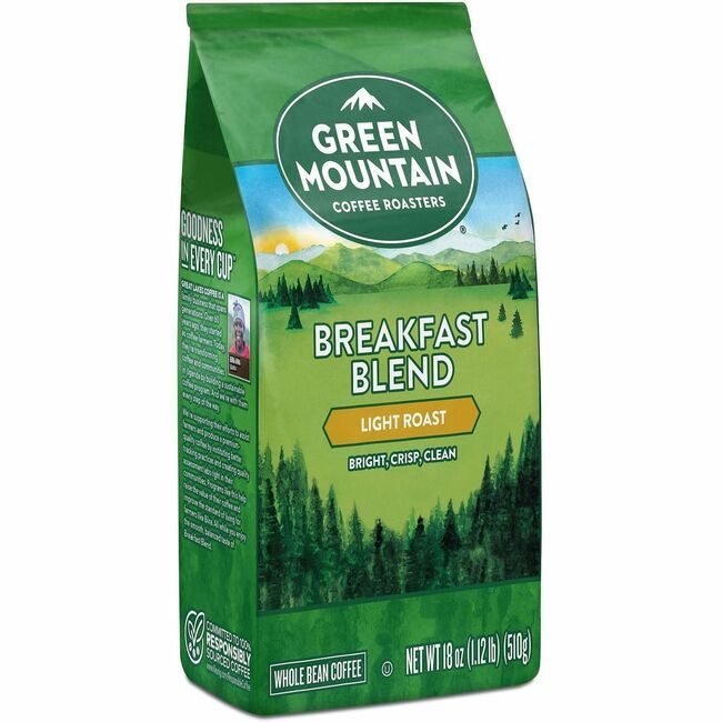 Green Mountain Coffee Roasters Whl Bn Bkfs Bld 18OZ GMT7567