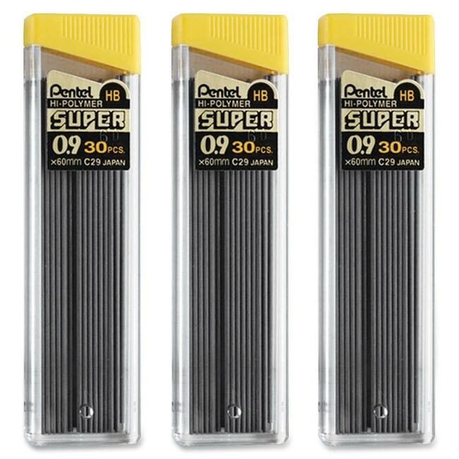 Pentel of America Refill Lead 0.9MM 30 CT 3 Pack PENC29BPHB3