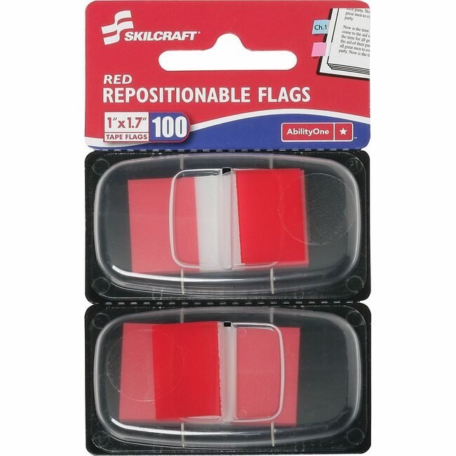 Flag Note Selfstck Red 100 Pack NSN3152019
