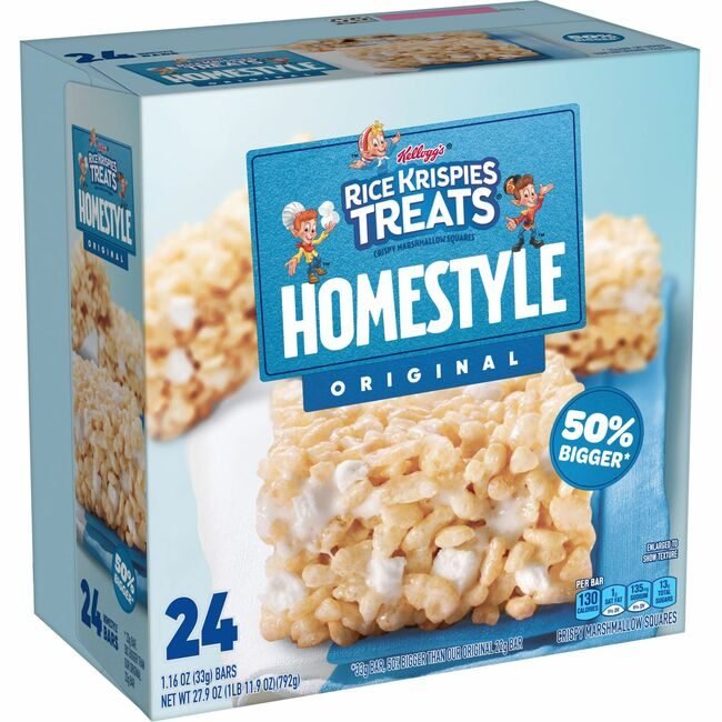 Kellanova Kellogg#039;s Snacks Bars Ricekrispie 24 Count KEB27141